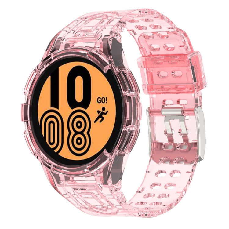 For Samsung Galaxy Watch4 44mm Armor Integrated TPU Double-Pin Buckle Smart Watch Band