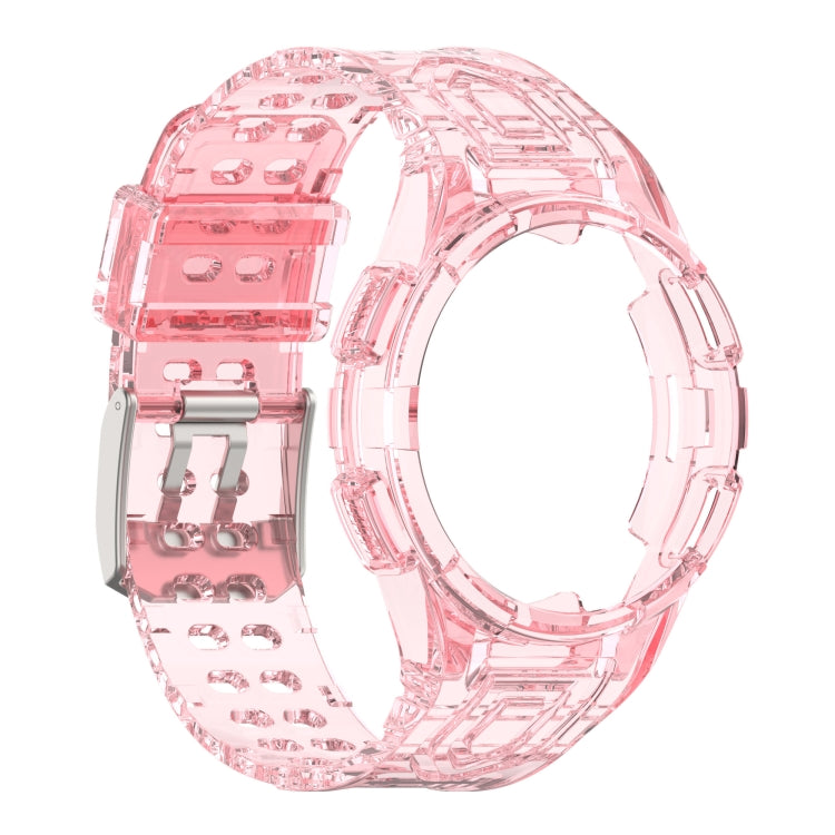 For Samsung Galaxy Watch4 44mm Armor Integrated TPU Double-Pin Buckle Smart Watch Band