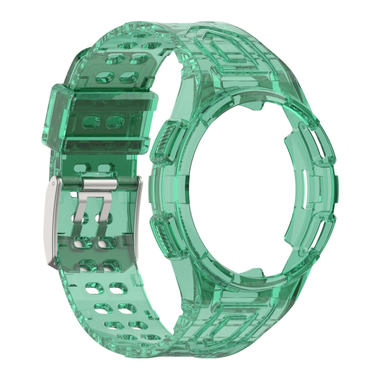 For Samsung Galaxy Watch4 44mm Armor Integrated TPU Double-Pin Buckle Smart Watch Band