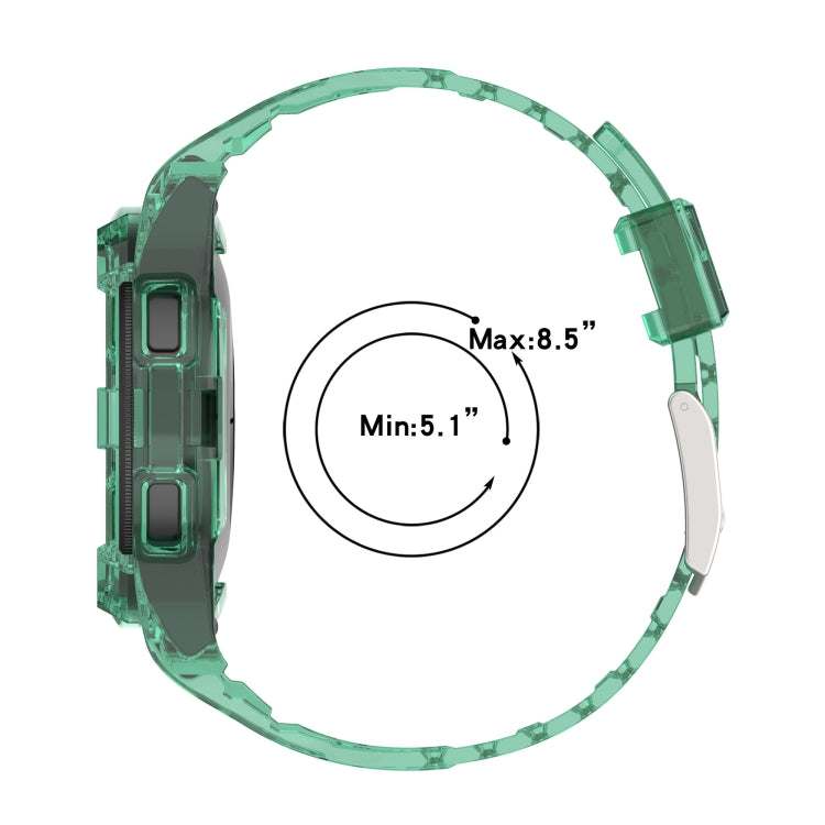 For Samsung Galaxy Watch4 44mm Armor Integrated TPU Double-Pin Buckle Smart Watch Band
