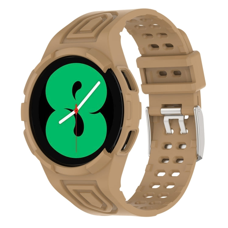 For Samsung Galaxy Watch4 40mm Armor Integrated TPU Double-Pin Buckle Smart Watch Band