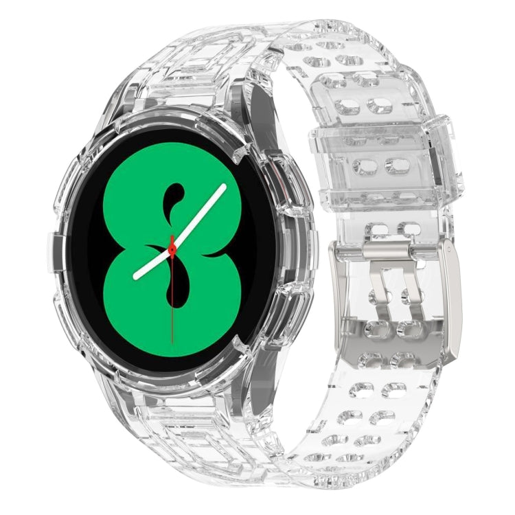 For Samsung Galaxy Watch4 40mm Armor Integrated TPU Double-Pin Buckle Smart Watch Band