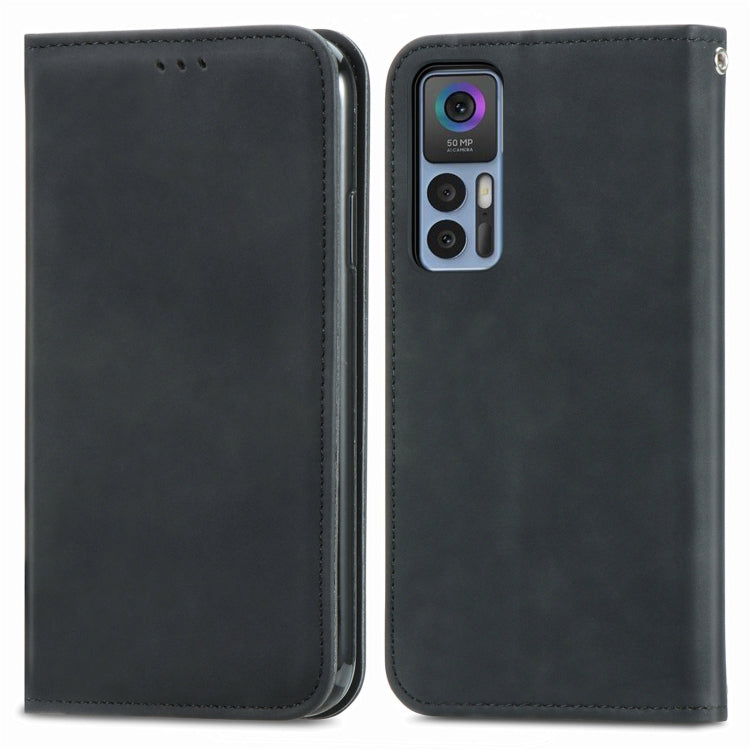 For TCL 30 5G / 30+ 5G Retro Skin Feel Magnetic Leather Phone Case
