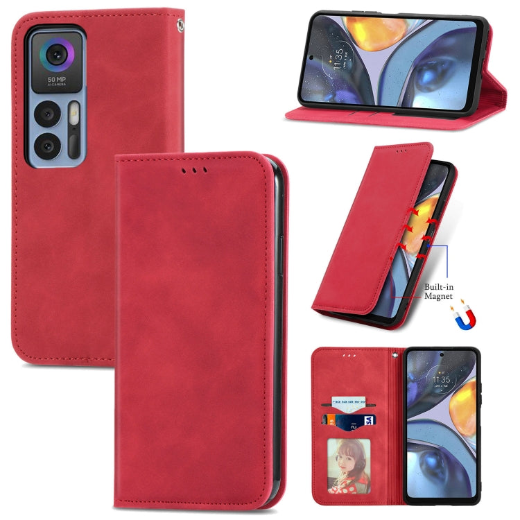 For TCL 30 5G / 30+ 5G Retro Skin Feel Magnetic Leather Phone Case