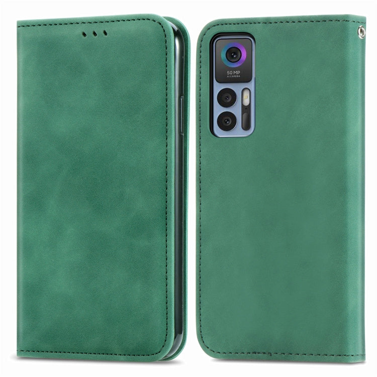 For TCL 30 5G / 30+ 5G Retro Skin Feel Magnetic Leather Phone Case