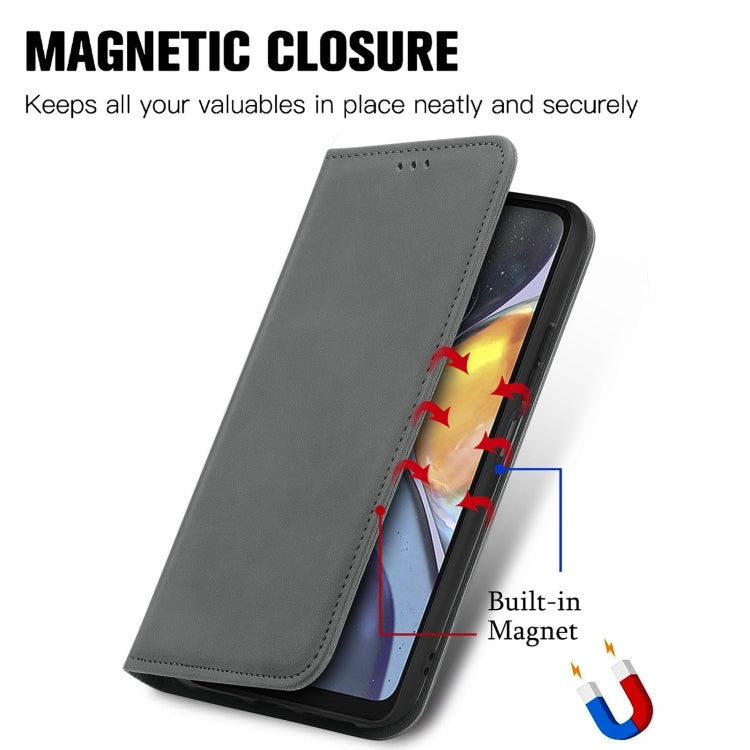 For TCL 30 5G / 30+ 5G Retro Skin Feel Magnetic Leather Phone Case