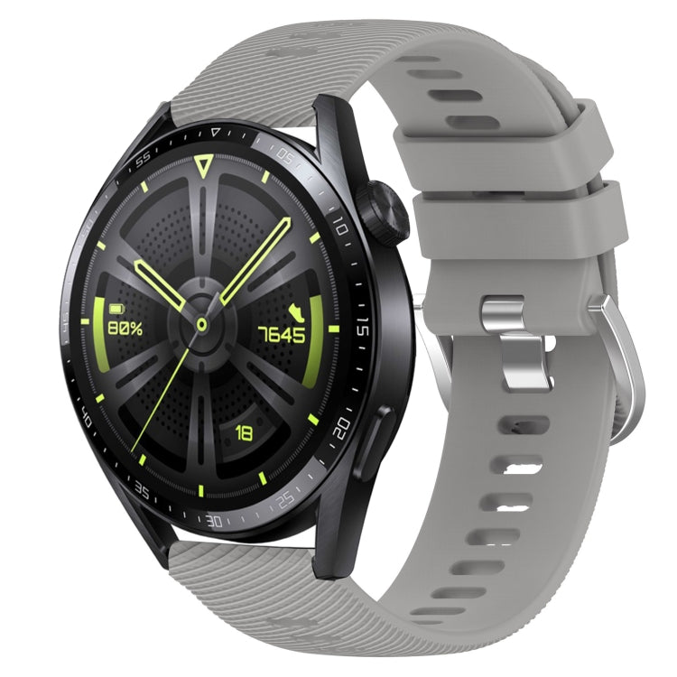 For Huawei Watch GT3 42mm 20mm Solid Color Soft Silicone Watch Band