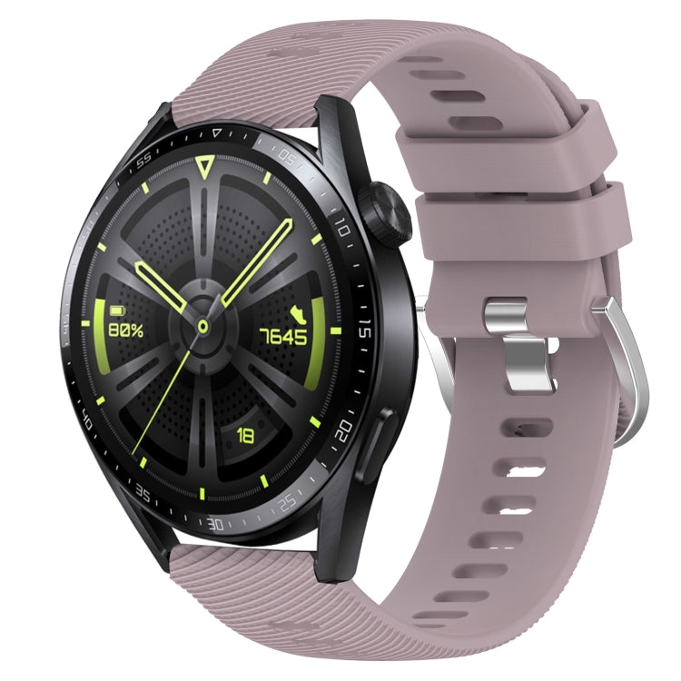 For Huawei Watch GT3 42mm 20mm Solid Color Soft Silicone Watch Band
