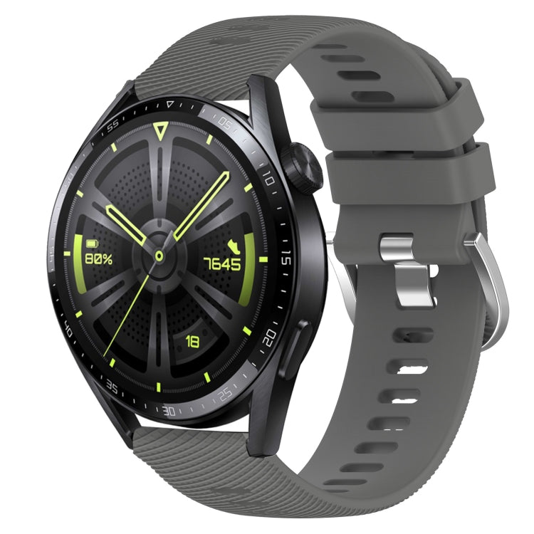 For Huawei Watch GT3 42mm 20mm Solid Color Soft Silicone Watch Band