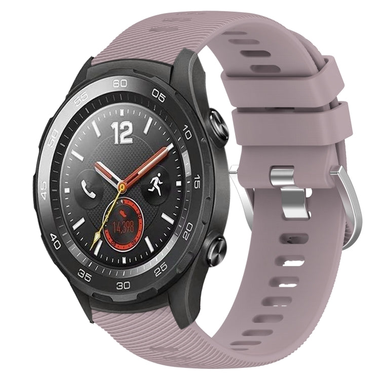 For Huawei Watch 2 20mm Solid Color Soft Silicone Watch Band