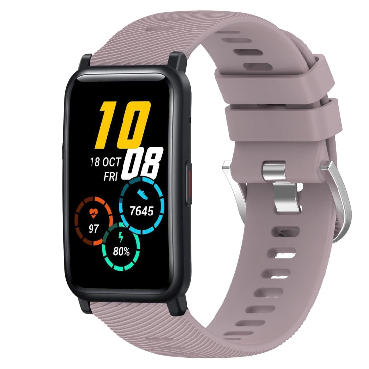 For Honor Watch ES 20mm Solid Color Soft Silicone Watch Band