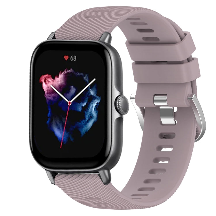 For Amazfit GTS 3 20mm Solid Color Soft Silicone Watch Band
