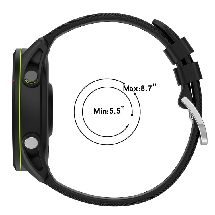 For Samsung Galaxy Watch 5 44mm 20mm Solid Color Soft Silicone Watch Band