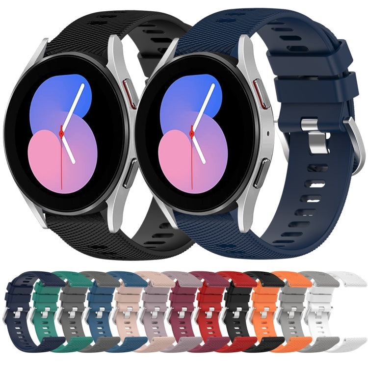 For Samsung Galaxy Watch 5 40mm 20mm Solid Color Soft Silicone Watch Band
