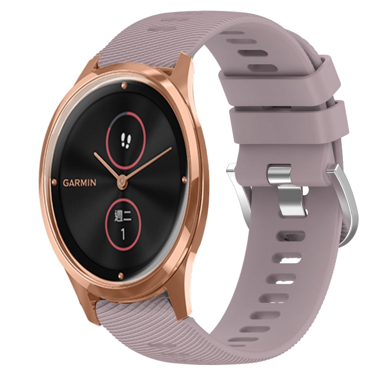 For Garminmove Luxe 20mm Solid Color Soft Silicone Watch Band