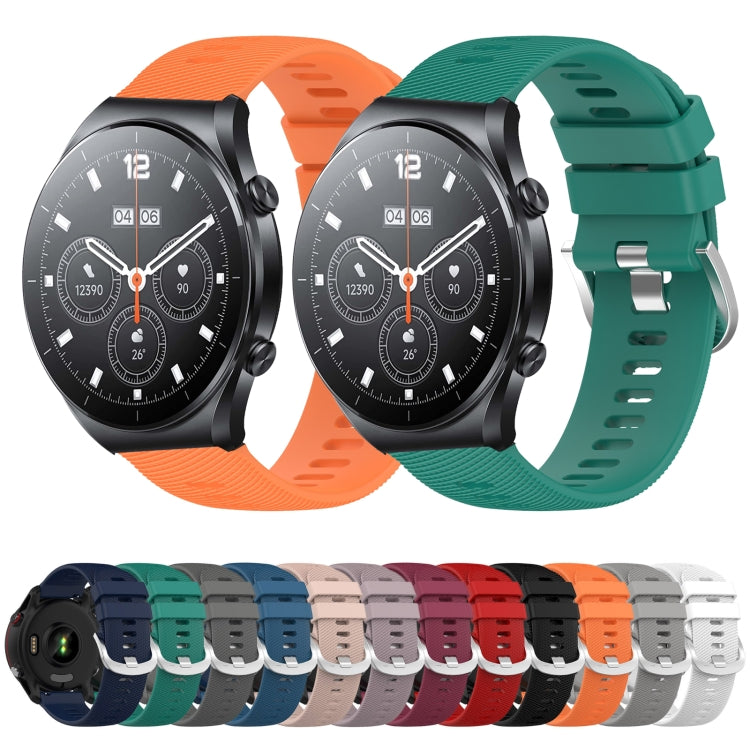 For Xiaomi MI Watch S1 22mm Solid Color Soft Silicone Watch Band