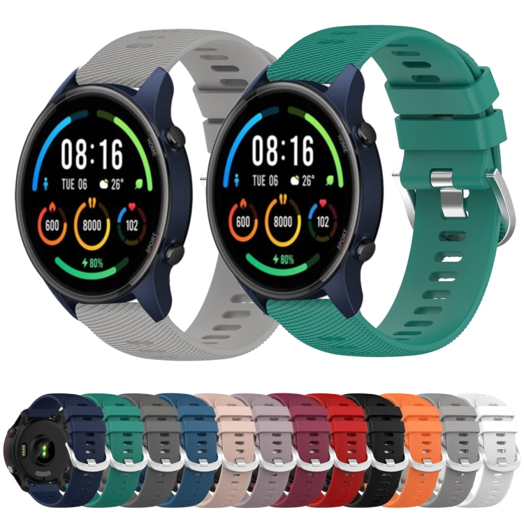 For Xiaomi MI Watch Color 22mm Solid Color Soft Silicone Watch Band