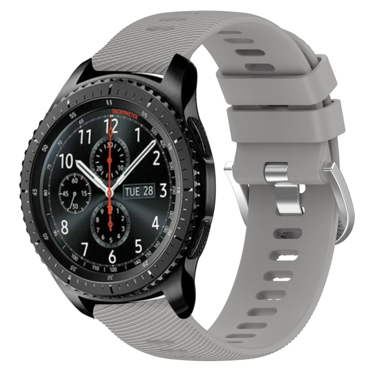 For Samsung Gear S3 Frontier 22mm Solid Color Soft Silicone Watch Band