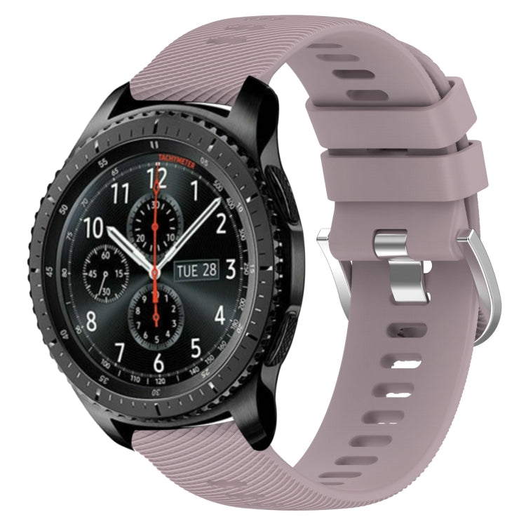 For Samsung Gear S3 Frontier 22mm Solid Color Soft Silicone Watch Band