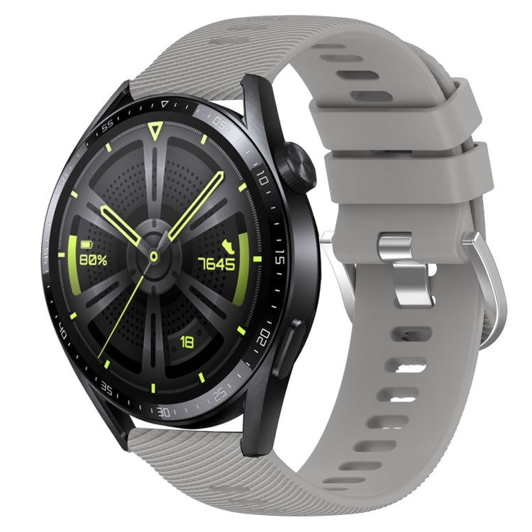 For Huawei Watch GT3 46mm 22mm Solid Color Soft Silicone Watch Band