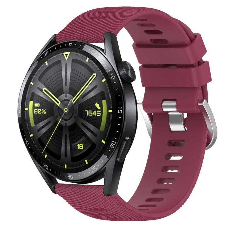 For Huawei Watch GT3 46mm 22mm Solid Color Soft Silicone Watch Band