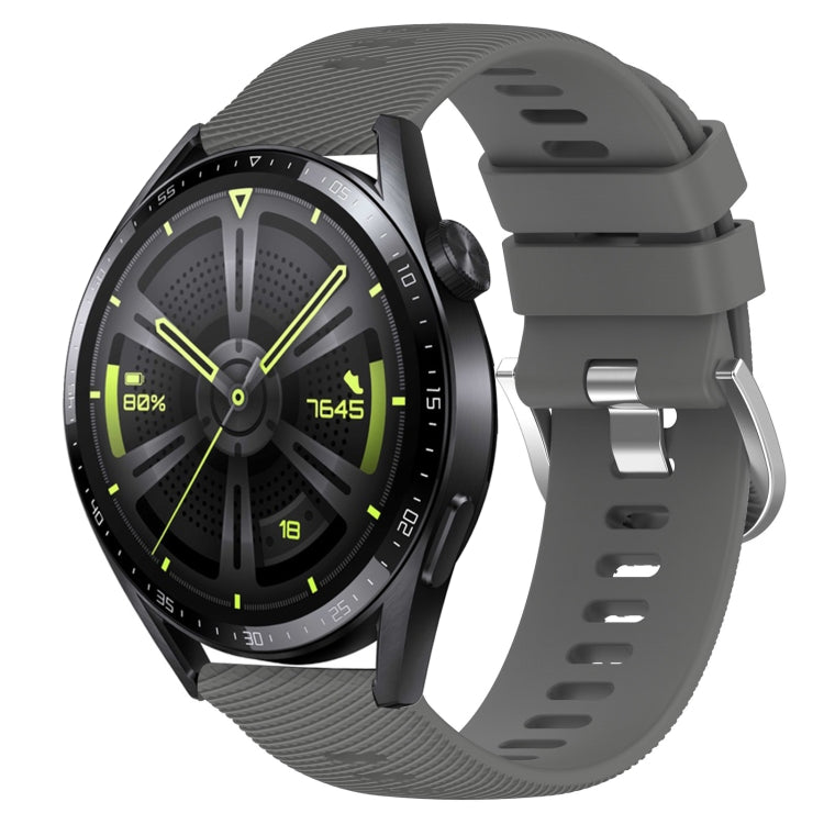 For Huawei Watch GT3 46mm 22mm Solid Color Soft Silicone Watch Band