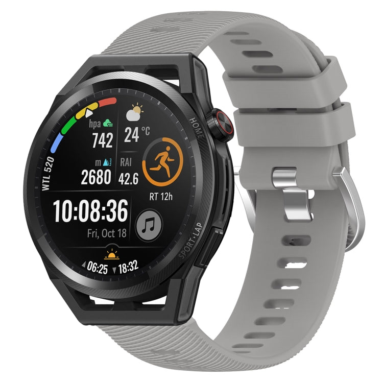 For Huawei Watch GT Runner 22mm Solid Color Soft Silicone Watch Band