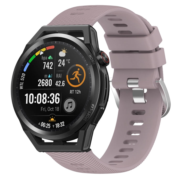 For Huawei Watch GT Runner 22mm Solid Color Soft Silicone Watch Band