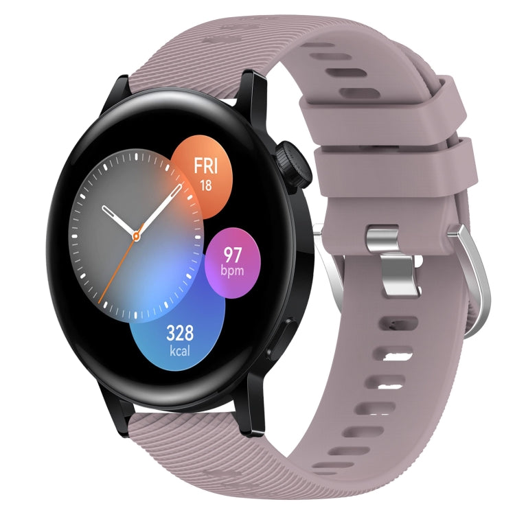 For Huawei Watch 3 22mm Solid Color Soft Silicone Watch Band
