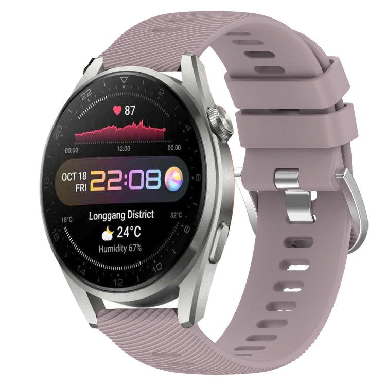 For Huawei Watch 3 Pro 22mm Solid Color Soft Silicone Watch Band