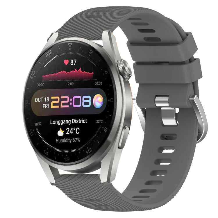 For Huawei Watch 3 Pro 22mm Solid Color Soft Silicone Watch Band