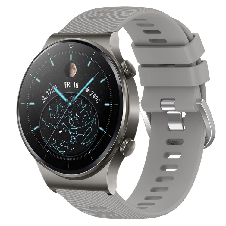 For Huawei GT2 Pro 22mm Solid Color Soft Silicone Watch Band