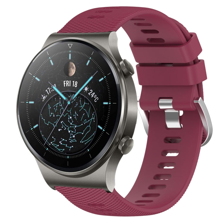 For Huawei GT2 Pro 22mm Solid Color Soft Silicone Watch Band