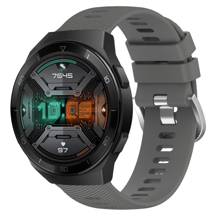 For Huawei Watch GT 2E 22mm Solid Color Soft Silicone Watch Band
