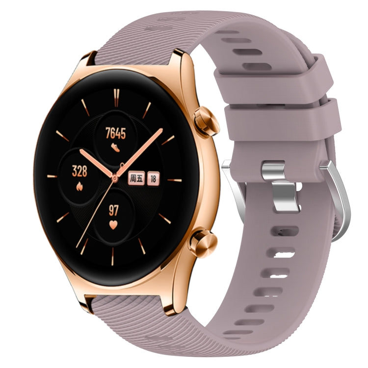 For Honor Watch GS 3 22mm Solid Color Soft Silicone Watch Band