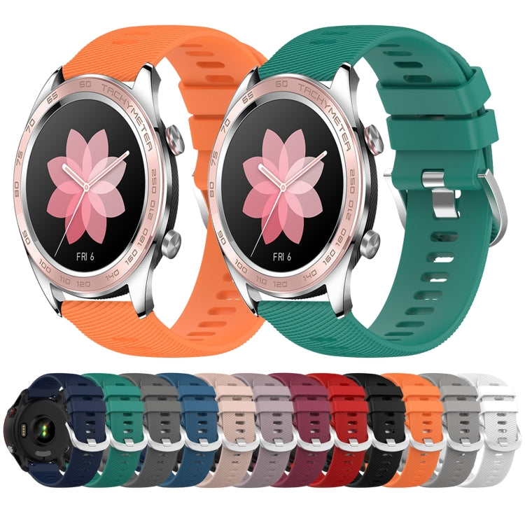 For Honor Watch Dream 22mm Solid Color Soft Silicone Watch Band