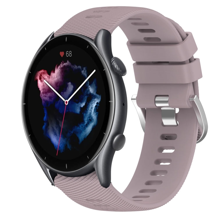 For Amazfit GTR 3 Pro 22mm Solid Color Soft Silicone Watch Band