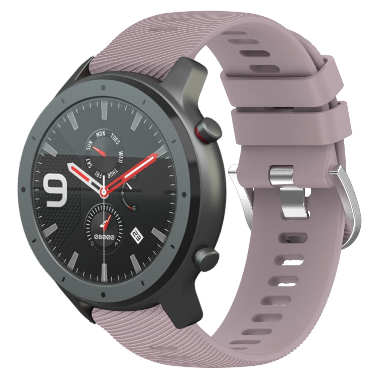 For Amazfit GTR 47mm 22mm Solid Color Soft Silicone Watch Band