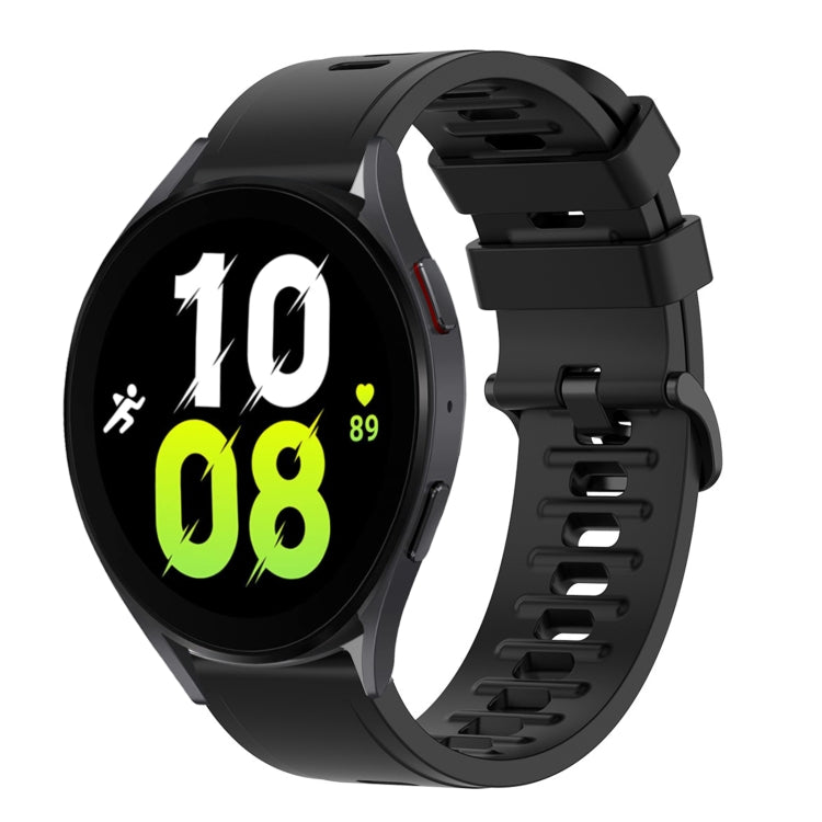 For Samsung Galaxy Watch 5 44mm 20mm Solid Color Soft Silicone Watch Band