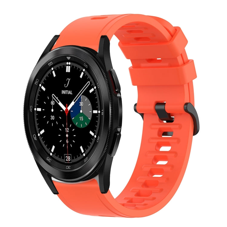 For Samsung Galaxy Watch 4 40mm 20mm Solid Color Soft Silicone Watch Band