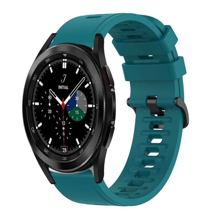 For Samsung Galaxy Watch 4 40mm 20mm Solid Color Soft Silicone Watch Band