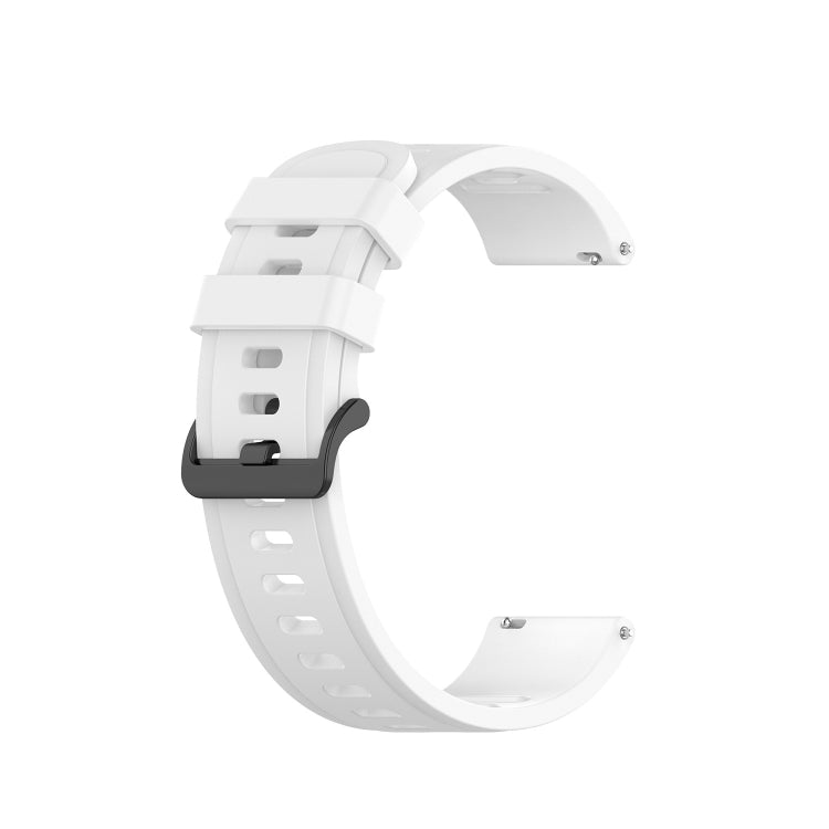 For Samsung  Galaxy Watch 4 Classic 46mm 20mm Solid Color Soft Silicone Watch Band