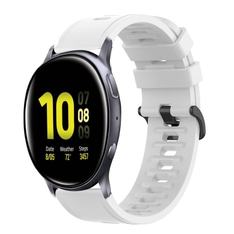 For Samsung Galaxy Watch Active 2 40mm 20mm Solid Color Soft Silicone Watch Band