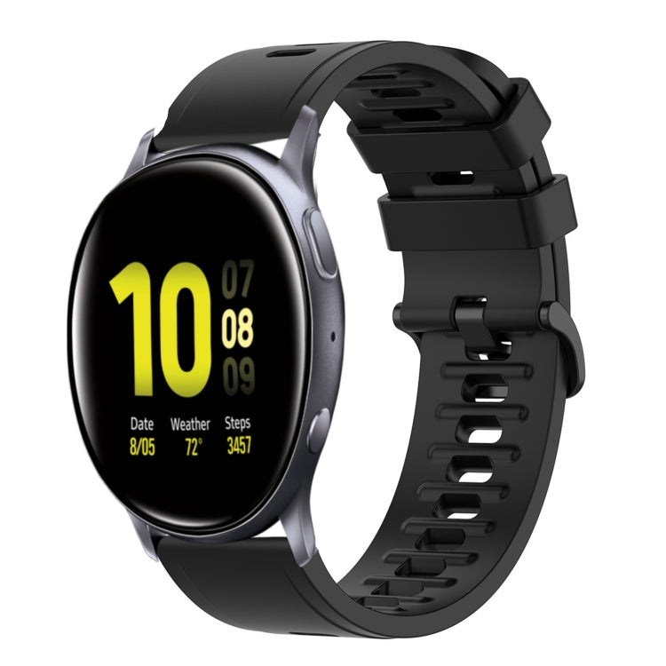 For Samsung Galaxy Watch Active 2 40mm 20mm Solid Color Soft Silicone Watch Band