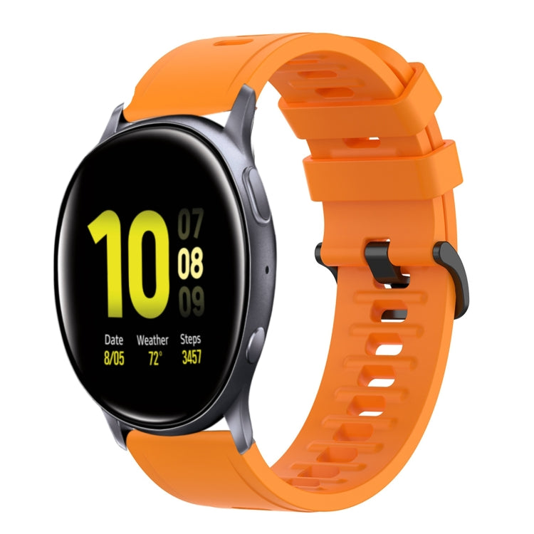 For Samsung Galaxy Watch Active 2 44mm 20mm Solid Color Soft Silicone Watch Band