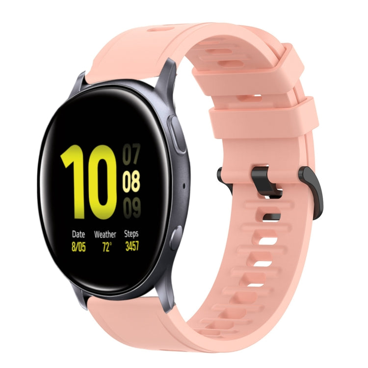 For Samsung Galaxy Watch Active 2 44mm 20mm Solid Color Soft Silicone Watch Band