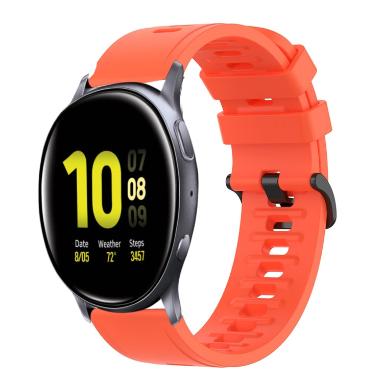 For Samsung Galaxy Watch Active 2 44mm 20mm Solid Color Soft Silicone Watch Band