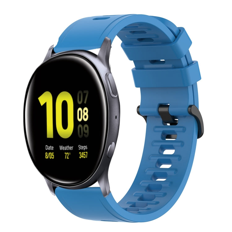 For Samsung Galaxy Watch Active 2 44mm 20mm Solid Color Soft Silicone Watch Band