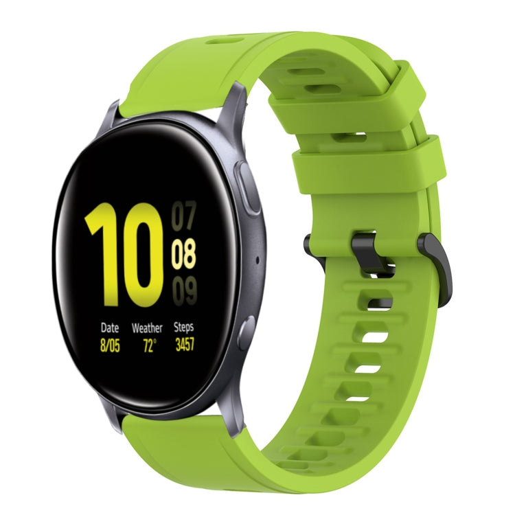 For Samsung Galaxy Watch Active 2 44mm 20mm Solid Color Soft Silicone Watch Band