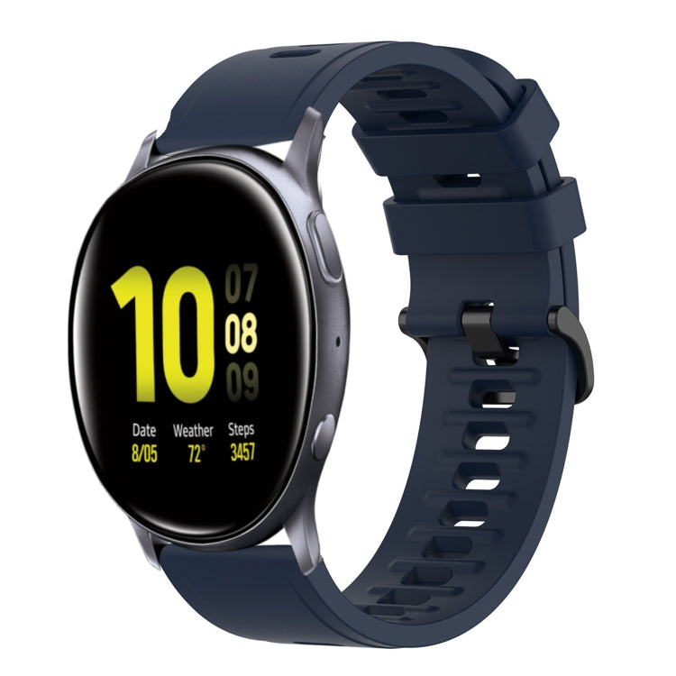 For Samsung Galaxy Watch Active 2 44mm 20mm Solid Color Soft Silicone Watch Band